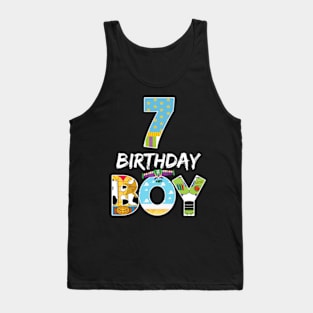 Toy Funny 7th Birthday Story B-day Gift For Boys Kids Tank Top